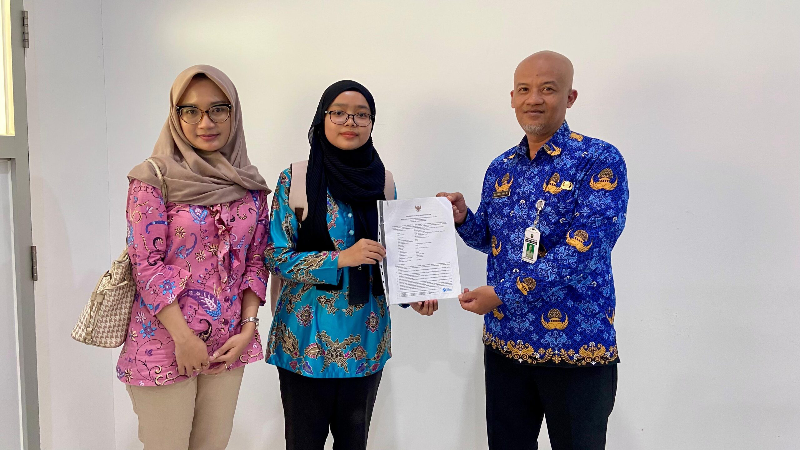 Penyerahan Pekerjaan Pengurusan Dokumen PKKPR RSUD Soetijono Blora