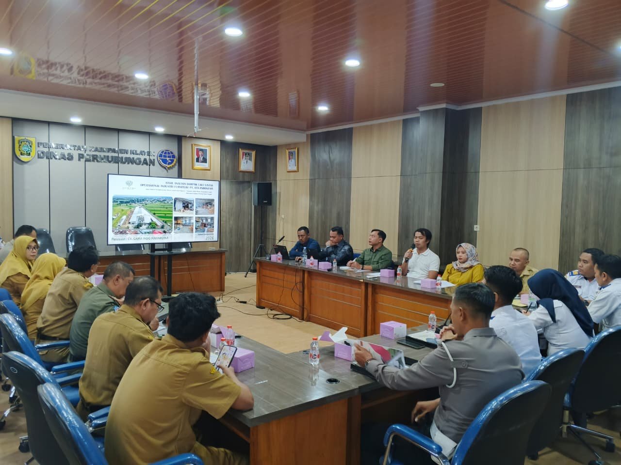 Sidang Analisis Dampak Lalu Lintas (Andalalin) PT OTA di Dinas Perhubungan Kabupaten Klaten pada 30 Juni 2026